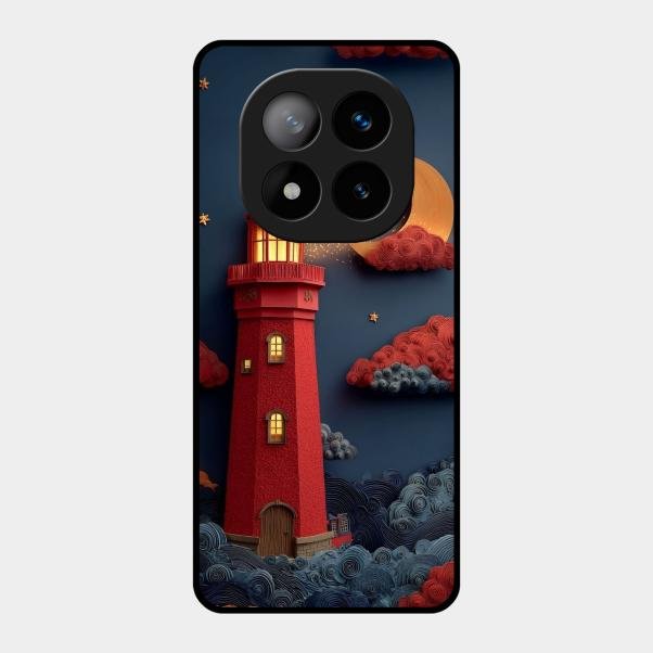 Moonlight Lighthouse Aesthetic Phone Case Cover For Redmi Note 14 Pro Plus 5G