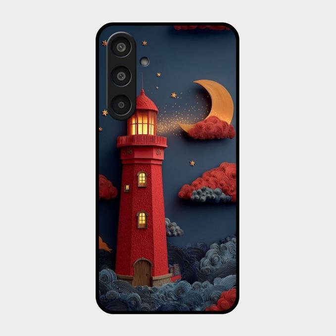 Moonlight Lighthouse Aesthetic Phone Case Cover For Samsung Galaxy M35 5G