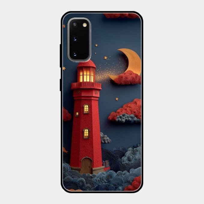 Moonlight Lighthouse Aesthetic Phone Case Cover For Samsung Galaxy S20