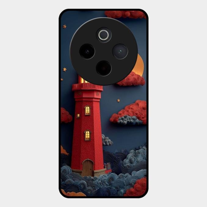 Moonlight Lighthouse Aesthetic Phone Case Cover For Vivo T4 5G