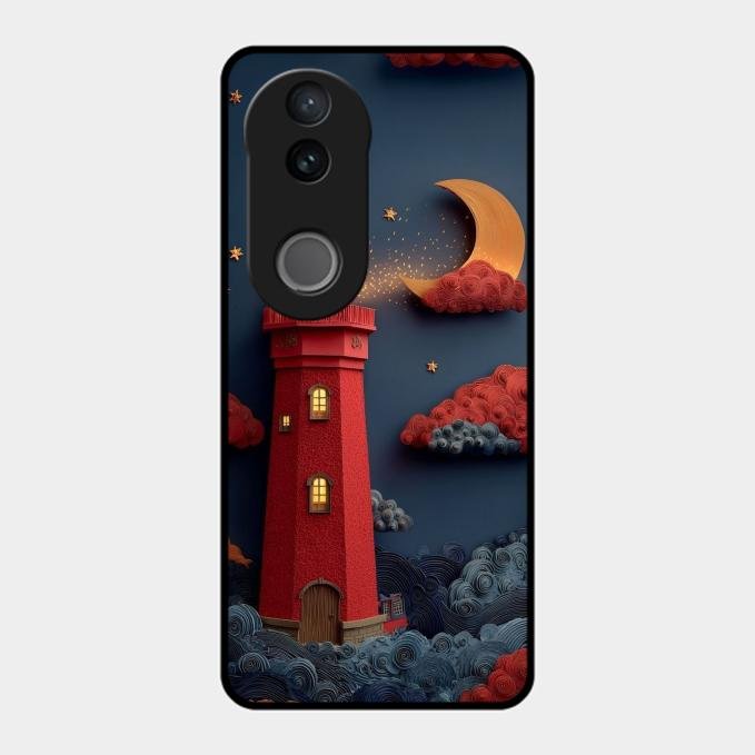 Moonlight Lighthouse Aesthetic Phone Case Cover For Vivo