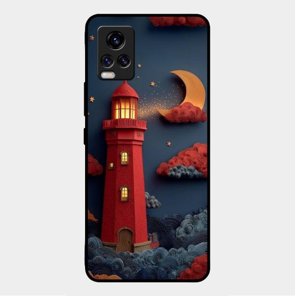 Moonlight Lighthouse Aesthetic Phone Case Cover For Vivo
