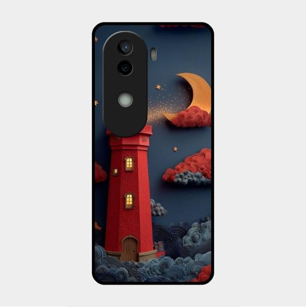 Moonlight Lighthouse Aesthetic Phone Case Cover For Vivo