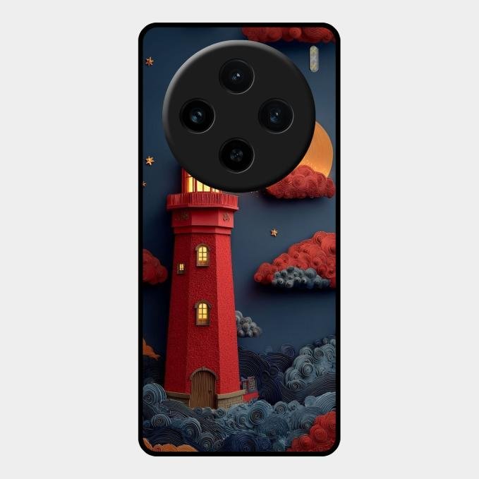 Moonlight Lighthouse Aesthetic Phone Case Cover For Vivo X100 5G