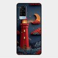 Moonlight Lighthouse Aesthetic Phone Case Cover For Vivo X60 5G