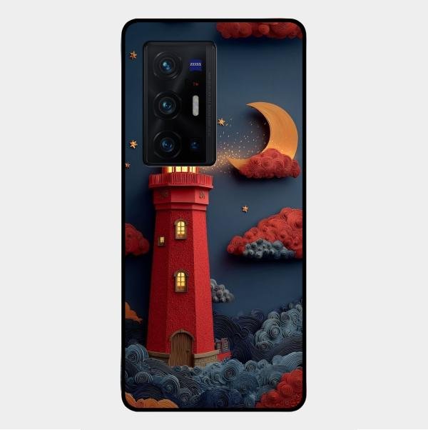 Moonlight Lighthouse Aesthetic Phone Case Cover For Vivo X70 Pro Plus 5G