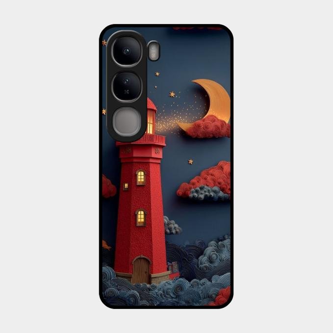 Moonlight Lighthouse Aesthetic Phone Case Cover For Vivo Y300 5G
