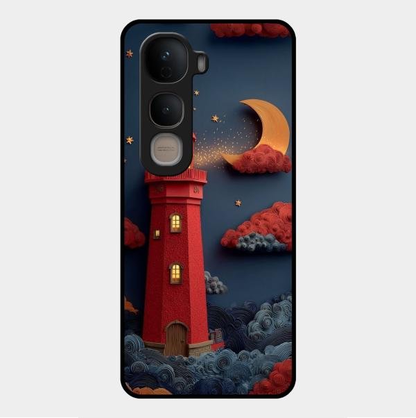 Moonlight Lighthouse Aesthetic Phone Case Cover For Vivo