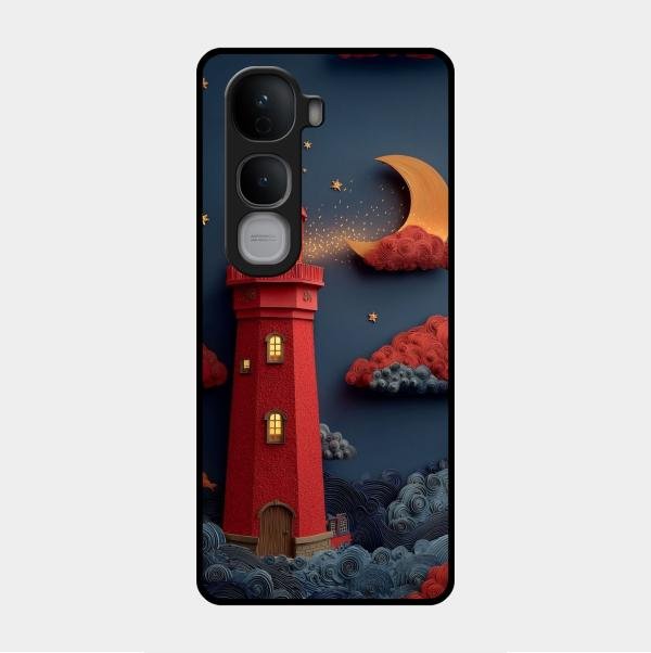 Moonlight Lighthouse Aesthetic Phone Case Cover For Vivo Y400 Pro 5G