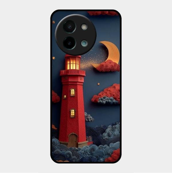 Moonlight Lighthouse Aesthetic Phone Case Cover For Vivo