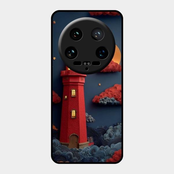 Moonlight Lighthouse Aesthetic Phone Case Cover For Xiaomi 14 Ultra