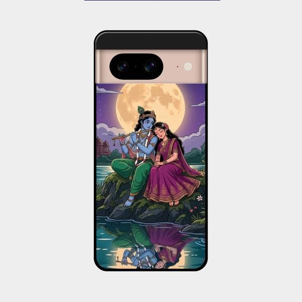 Moonlight Radha Krishna Phone Case For Google Pixel 8 5G
