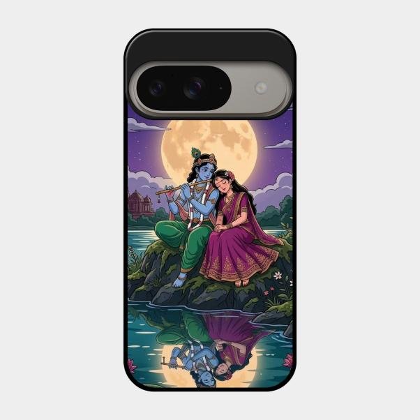 Moonlight Radha Krishna Phone Case For Google Pixel 9 5G