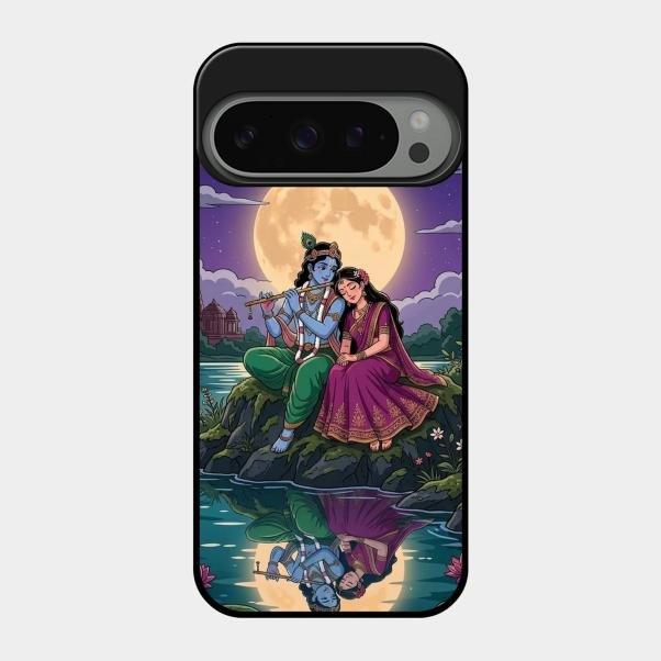 Moonlight Radha Krishna Phone Case For Google Pixel 9 Pro 5G