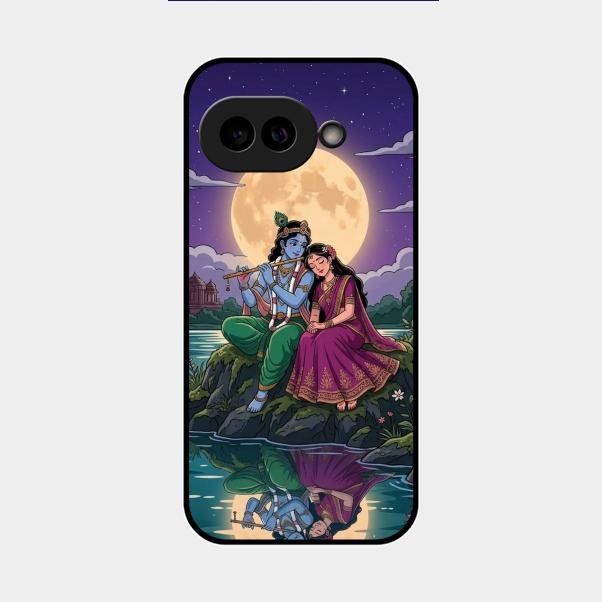 Moonlight Radha Krishna Phone Case For Google Pixel 9A 5G