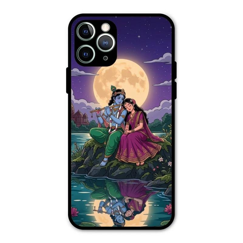 Moonlight Radha Krishna Phone Case For iPhone 11 Pro Max