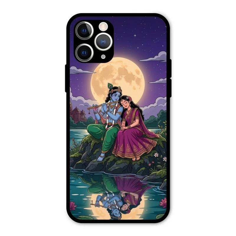 Moonlight Radha Krishna Phone Case For iPhone 11 Pro