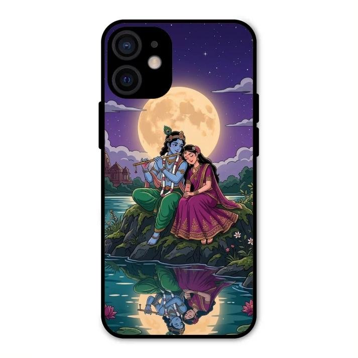 Moonlight Radha Krishna Phone Case For iPhone 12 mini