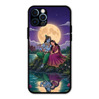 Moonlight Radha Krishna Phone Case For iPhone 12 Pro