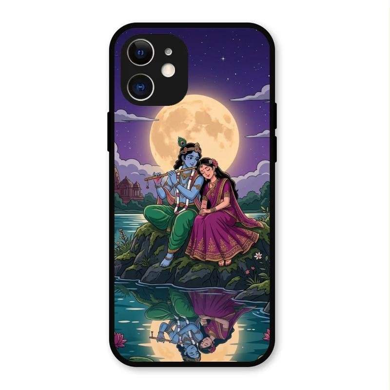 Moonlight Radha Krishna Phone Case For iPhone 12