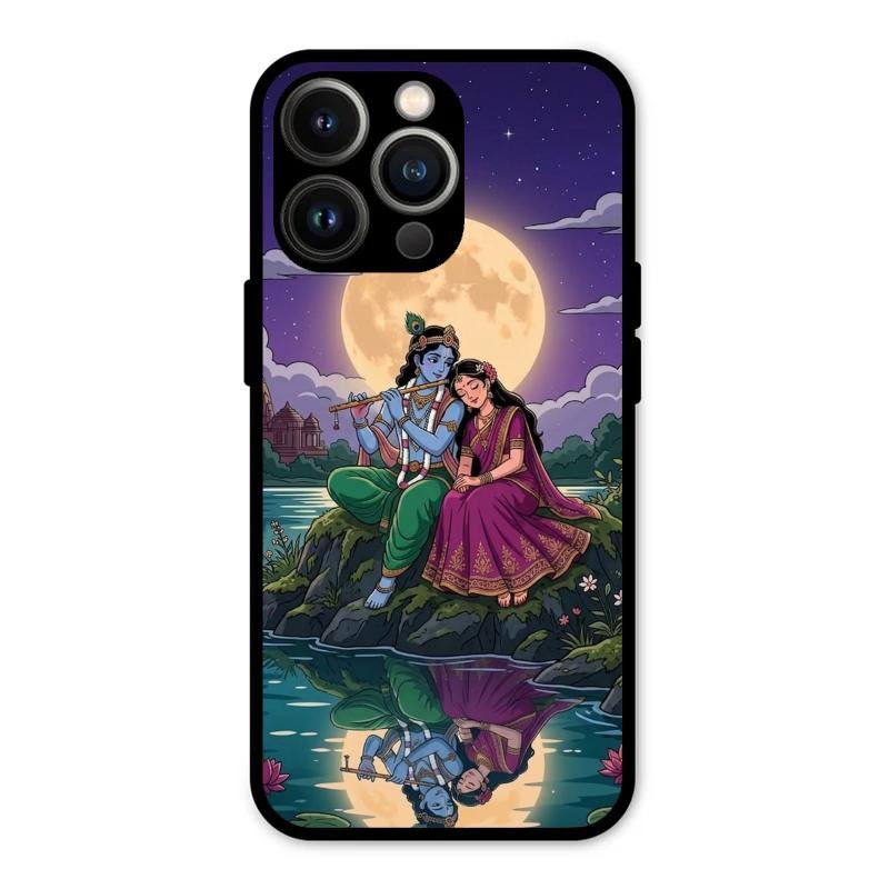 Moonlight Radha Krishna Phone Case For iPhone 13 Pro