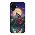 Moonlight Radha Krishna Phone Case For iPhone 16 Plus
