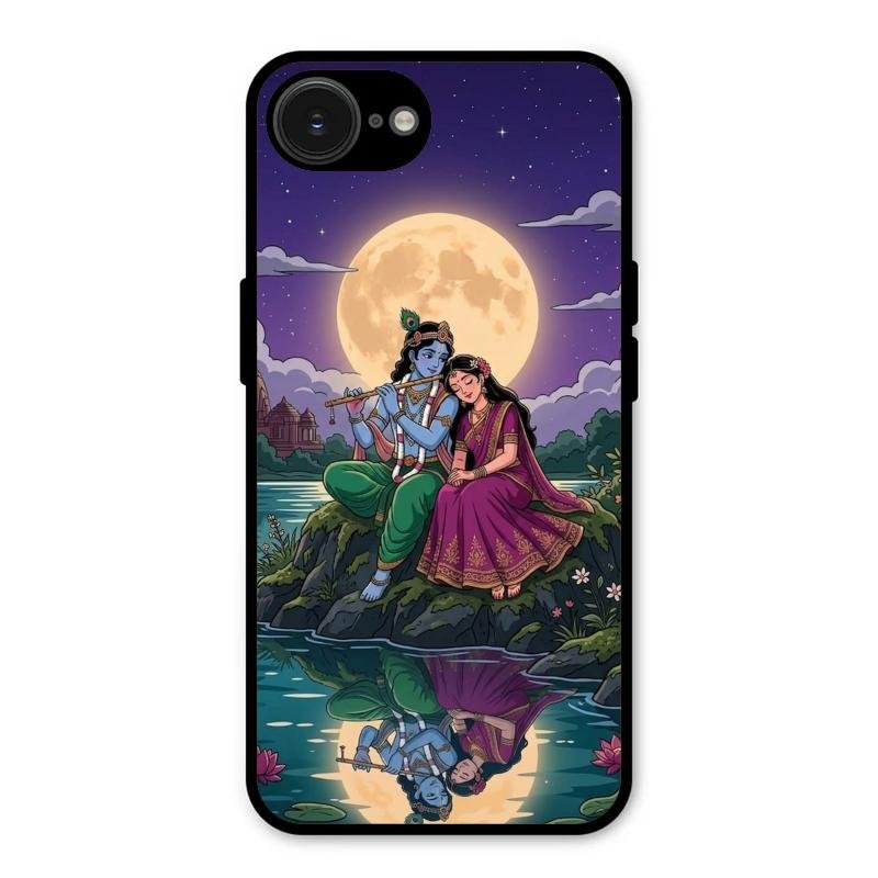 Moonlight Radha Krishna Phone Case For iPhone 16e