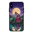 Moonlight Radha Krishna Phone Case For iPhone XS