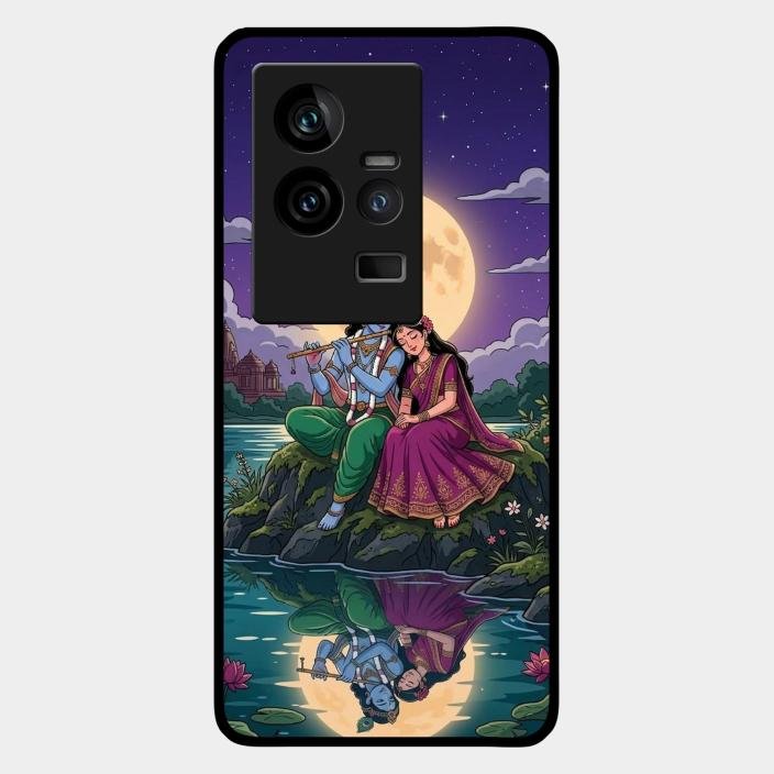 Moonlight Radha Krishna Phone Case For Iqoo 11 5G