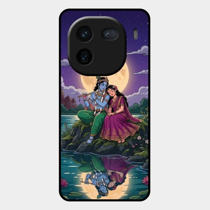 Moonlight Radha Krishna Phone Case For Iqoo 12 5G