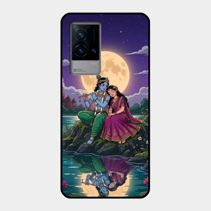 Moonlight Radha Krishna Phone Case For Iqoo 9 5G
