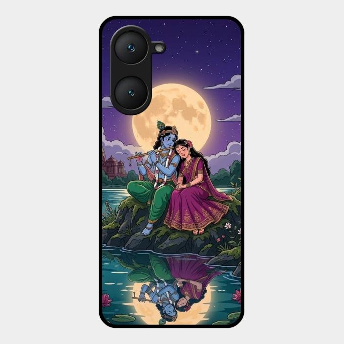 Moonlight Radha Krishna Phone Case For Iqoo Z9 Lite 5G