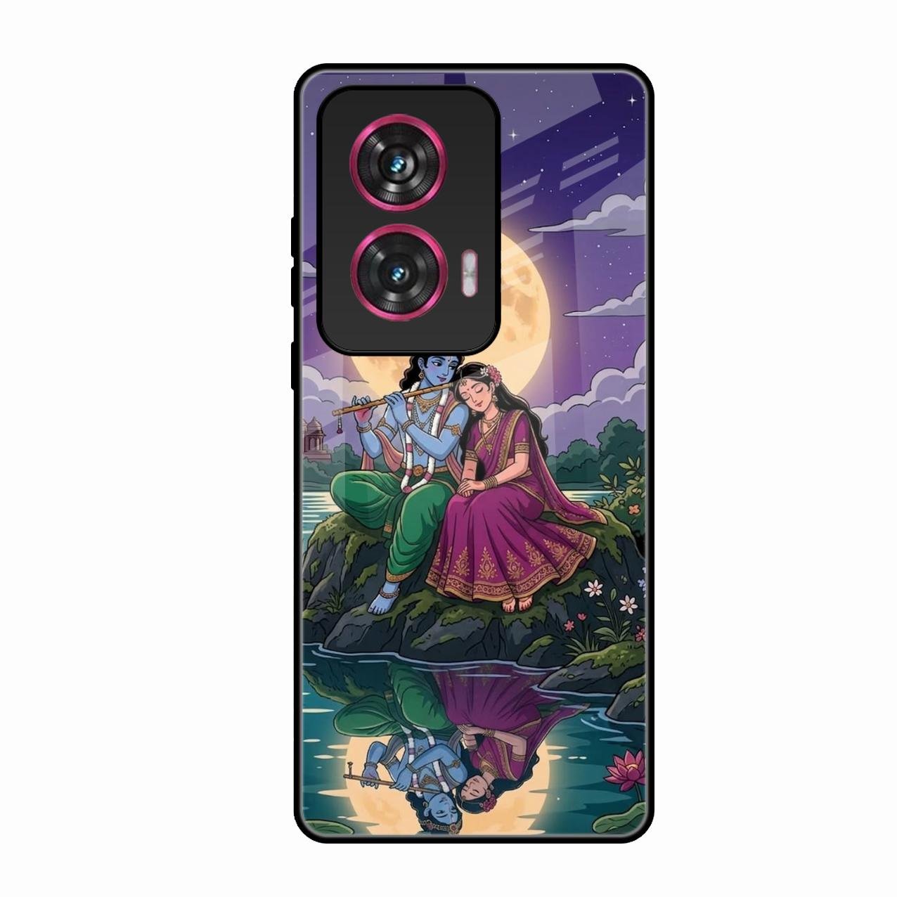 Moonlight Radha Krishna Phone Case For Motorola Edge 50 Fusion 5G