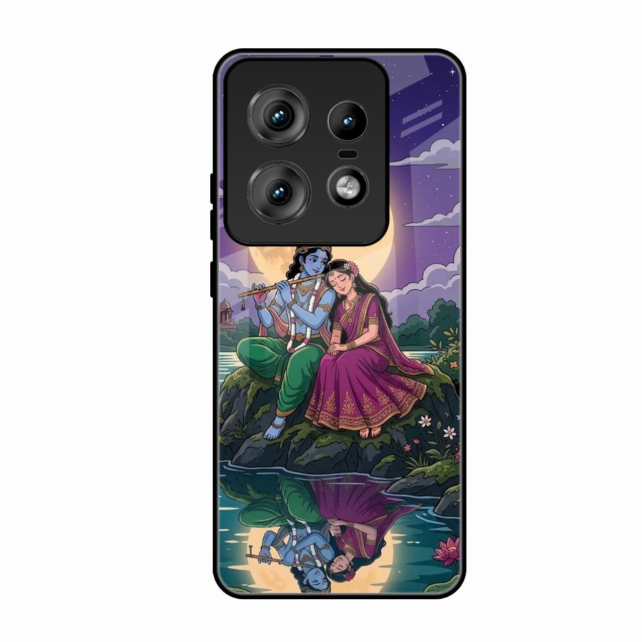 Moonlight Radha Krishna Phone Case For Motorola Edge 50 Pro
