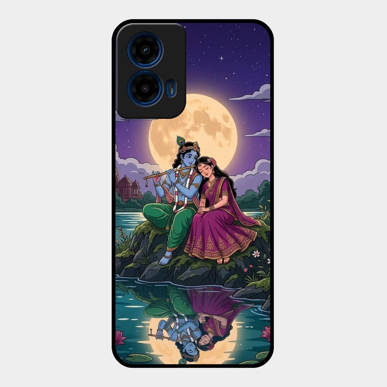 Moonlight Radha Krishna Phone Case For Motorola G45 5G