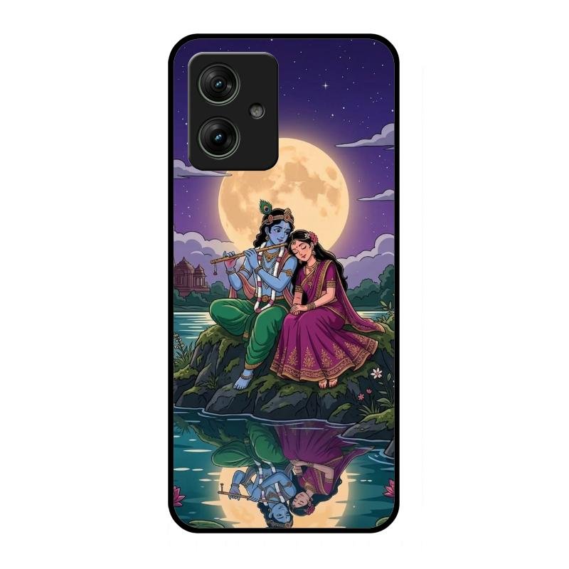 Moonlight Radha Krishna Phone Case For Motorola G54 5G