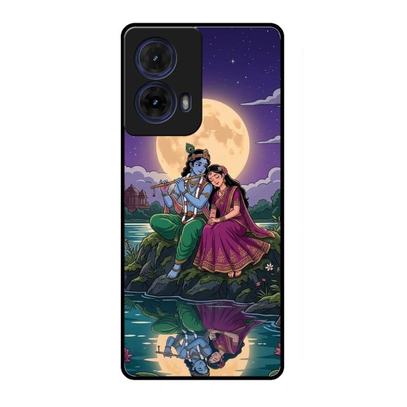 Moonlight Radha Krishna Phone Case For Motorola G96 5G