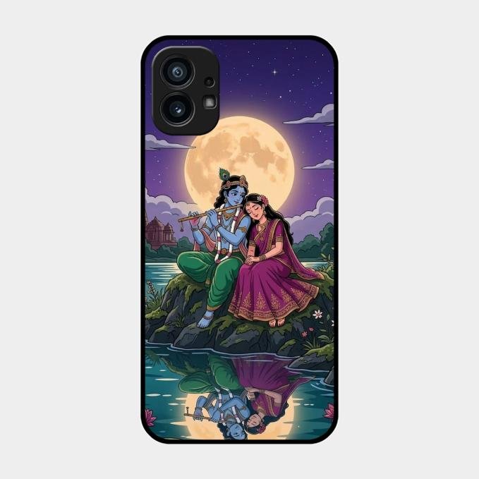 Moonlight Radha Krishna Phone Case For Nothing Phone 1