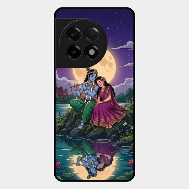 Moonlight Radha Krishna Phone Case For Oneplus 11R 5G