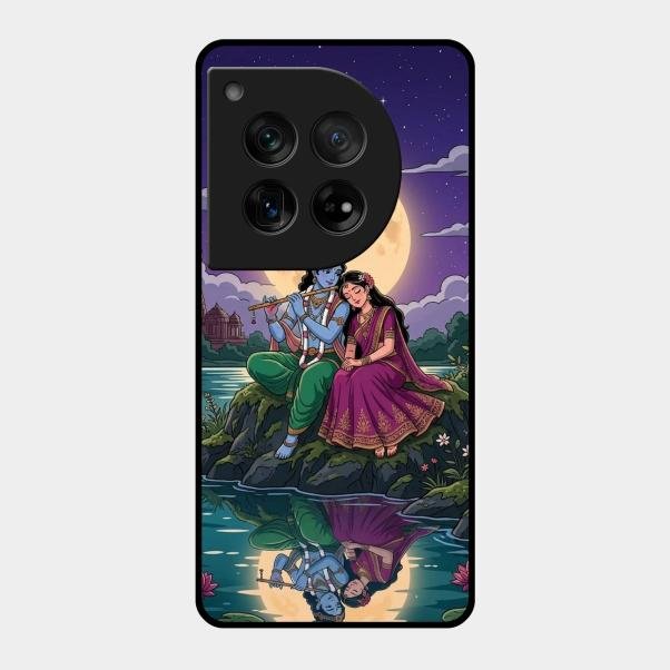 Moonlight Radha Krishna Phone Case For Oneplus 12 5G