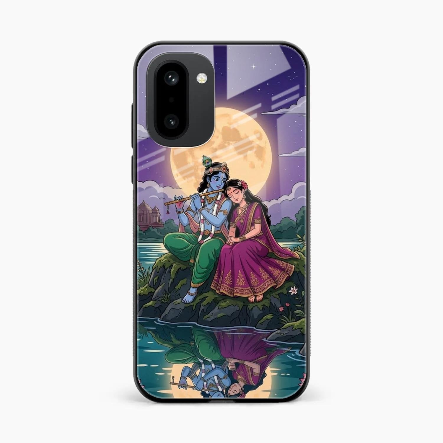 Moonlight Radha Krishna Phone Case For OnePlus 15R 5G