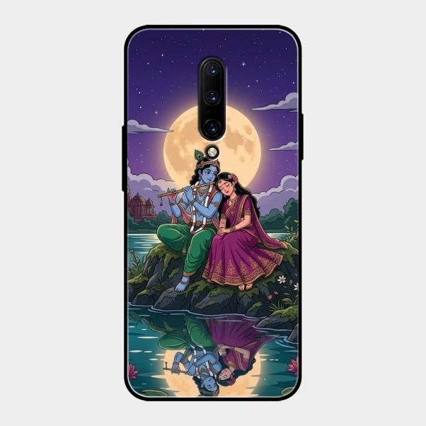 Moonlight Radha Krishna Phone Case For Oneplus 7 Pro