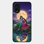 Moonlight Radha Krishna Phone Case For Oppo A38