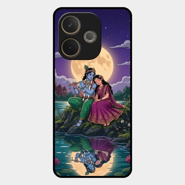 Moonlight Radha Krishna Phone Case For Oppo A5 Pro 5G