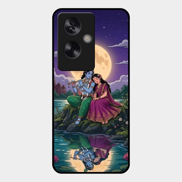 Moonlight Radha Krishna Phone Case For Oppo A79 5G
