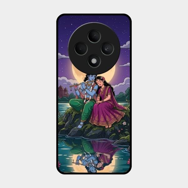 Moonlight Radha Krishna Phone Case For Oppo F27 5G
