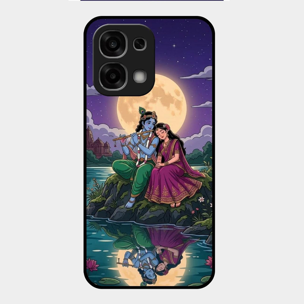 Moonlight Radha Krishna Phone Case For Oppo F33 5G