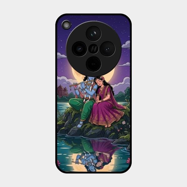 Moonlight Radha Krishna Phone Case For Oppo Find X8 5G