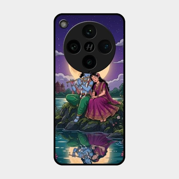 Moonlight Radha Krishna Phone Case For Oppo Find X8 Pro 5G