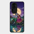 Moonlight Radha Krishna Phone Case For Oppo Reno 10 Pro Plus 5G